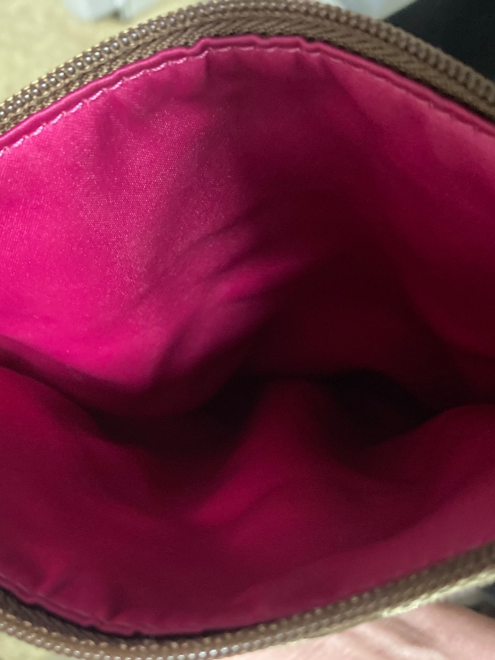 Coach Signature Tan Print Crossbody Pink Leather trim - Picture 4 of 5
